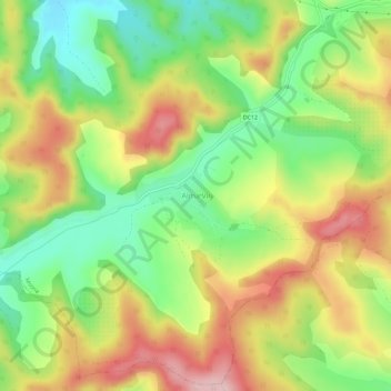 Alma Vii topographic map, elevation, terrain