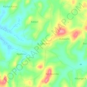 St. Edwards topographic map, elevation, terrain