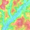 Preyssac topographic map, elevation, terrain
