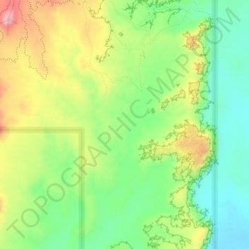 Goblin Valley topographic map, elevation, terrain