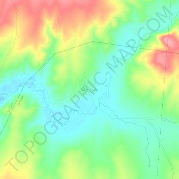 Akbucak topographic map, elevation, terrain