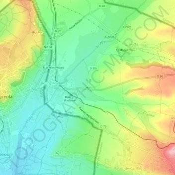 Hix topographic map, elevation, terrain