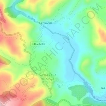 Mirador topographic map, elevation, terrain