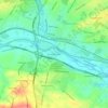 South Pottstown topographic map, elevation, terrain