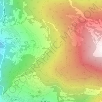 Les Maresses topographic map, elevation, terrain