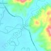 Bunawan Brook topographic map, elevation, terrain