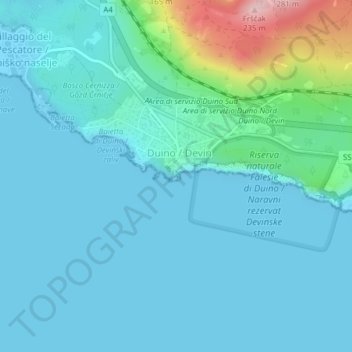 Belvedere 3 topographic map, elevation, terrain