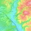 Menzlingen topographic map, elevation, terrain