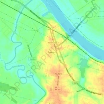 Epperson topographic map, elevation, terrain