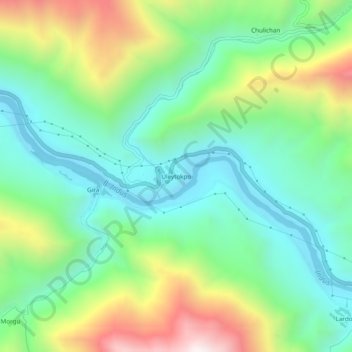 Uleytokpo topographic map, elevation, terrain