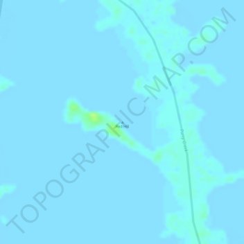 Red Hill topographic map, elevation, terrain