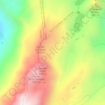 Sur les Lacs topographic map, elevation, terrain