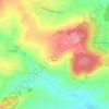 Chante-Merle topographic map, elevation, terrain