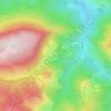 Le Caunil topographic map, elevation, terrain