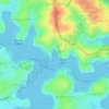 Looking Glass Bay topographic map, elevation, terrain