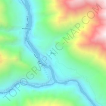 Marol topographic map, elevation, terrain