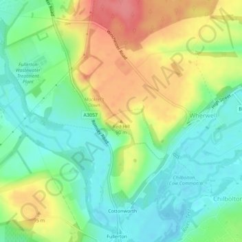 Red Hill topographic map, elevation, terrain