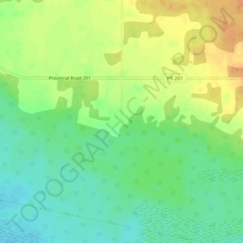 Menisino topographic map, elevation, terrain