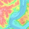 Pottery Addition topographic map, elevation, terrain