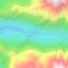 El Volcán topographic map, elevation, terrain