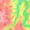 Bousset topographic map, elevation, terrain