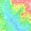 Le Salès topographic map, elevation, terrain