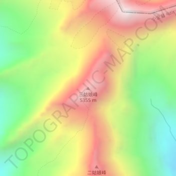 Sanguniang Feng topographic map, elevation, terrain