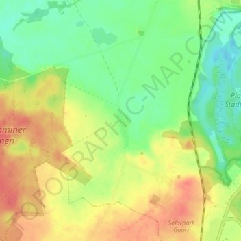 Reppentin topographic map, elevation, terrain