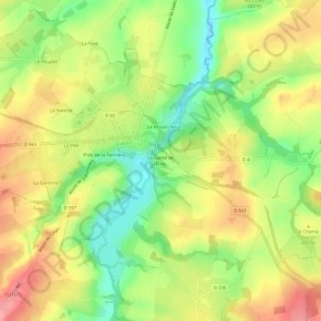 La Garde de Dieu topographic map, elevation, terrain