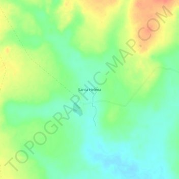 Santa Helena topographic map, elevation, terrain