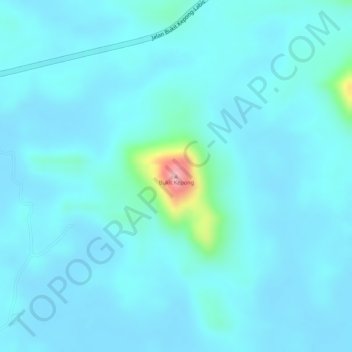 Bukit Kepong topographic map, elevation, terrain