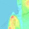 Fish Creek topographic map, elevation, terrain