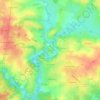 Vouvant topographic map, elevation, terrain