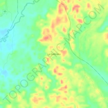 La Gallineta topographic map, elevation, terrain