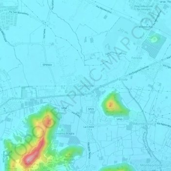 San Biagio topographic map, elevation, terrain
