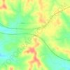Burke topographic map, elevation, terrain