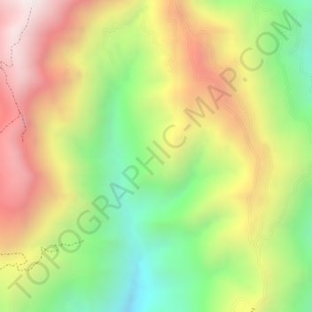 Potrerito topographic map, elevation, terrain