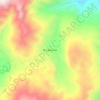 Chontapampa topographic map, elevation, terrain