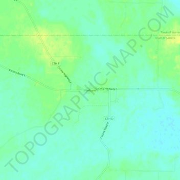 Fairburn topographic map, elevation, terrain