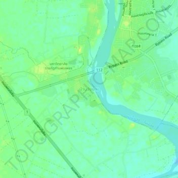 Ban Wang Yang topographic map, elevation, terrain