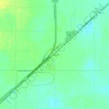 Furguson topographic map, elevation, terrain