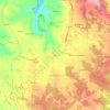 Gelle topographic map, elevation, terrain
