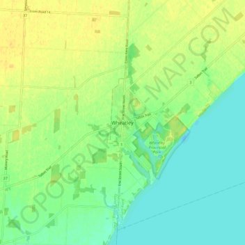 Wheatley topographic map, elevation, terrain