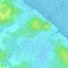 By topographic map, elevation, terrain