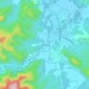 Vega Larga topographic map, elevation, terrain