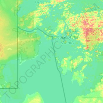Norman Island topographic map, elevation, terrain