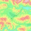 昂仁县 topographic map, elevation, terrain