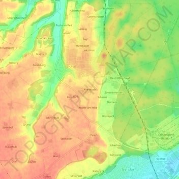 Altenbuch topographic map, elevation, terrain