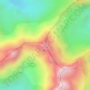 Quindío Norte topographic map, elevation, terrain