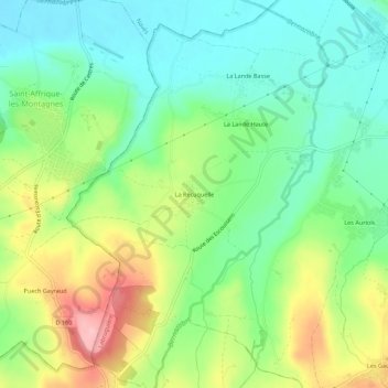 La Récuquelle topographic map, elevation, terrain